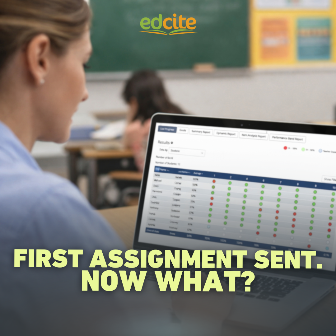 First Assignment Sent? What to Do Next Using Student Data